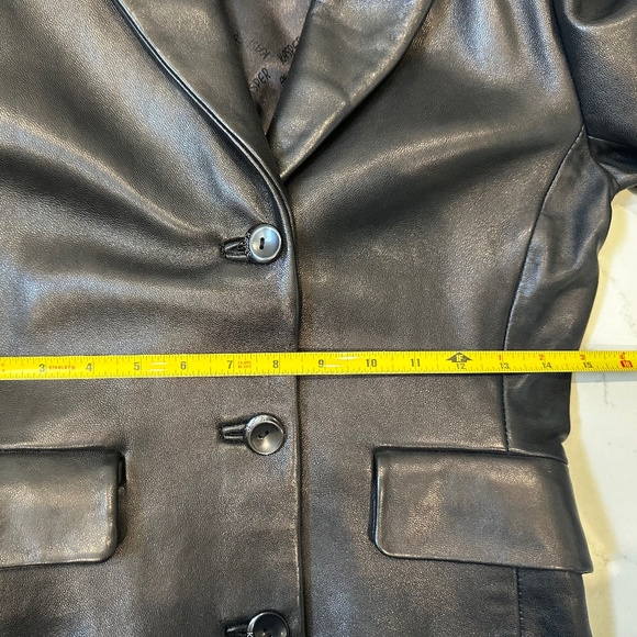 Kasper Black Leather Jacket - Picture 10 of 14
